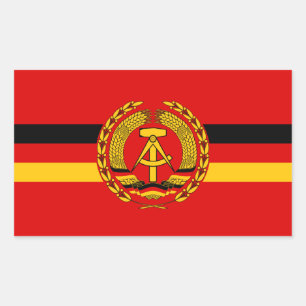 Naval Ensign of East German Navy (1960-1990) Rechthoekige Sticker