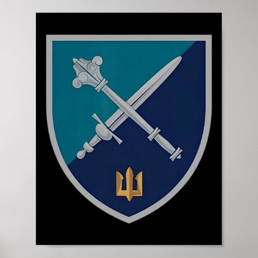 Naval Infantry Corps Command (ukraine) Ukrainian M Poster (Voorkant)
