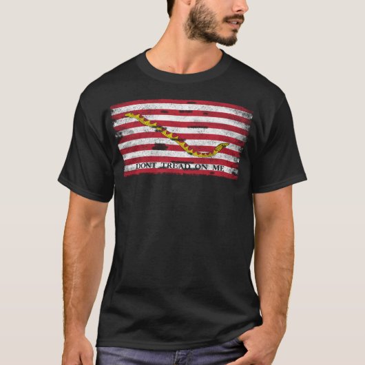 Naval Jack van de Amerikaanse Vintage T-shirt (Voorkant)