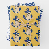 Naval Pup Annapolitan Wrapping Paper Set van 3 (In situ)