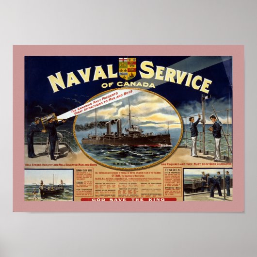 Naval Service of Canada (canvas) Poster (Voorkant)