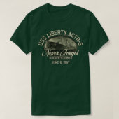 Naval USS Liberty AGTR5 1967 T-shirt (Design voorkant)