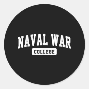 Naval War College Arch Vintage Clic Design Gifts M Ronde Sticker