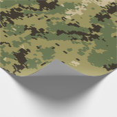 Naval Woodland Camouflage Cadeaupapier (Hoek)