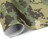 Naval Woodland Camouflage Cadeaupapier (Rol Hoek)