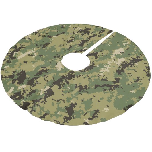 Naval Woodland Camouflage Kerstboom Rok (Gekanteld)