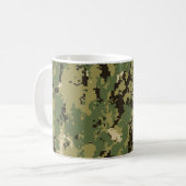 Naval Woodland Camouflage Koffiemok (Voorkant links)