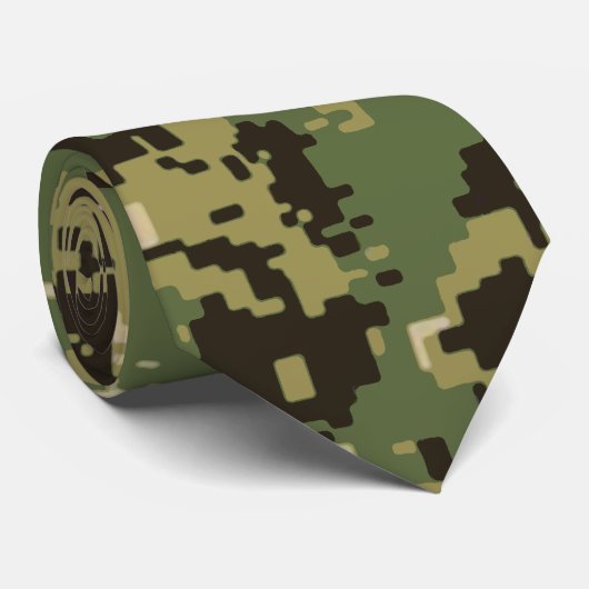 Naval Woodland Camouflage Stropdas (Opgerold)