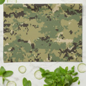 Naval Woodland Camouflage Theedoek (Gevouwen)