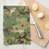 Naval Woodland Camouflage Theedoek (Quarter Fold)