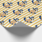 Naval Yellow Pup Annapolitan Gift Wrap Cadeaupapier (Hoek)