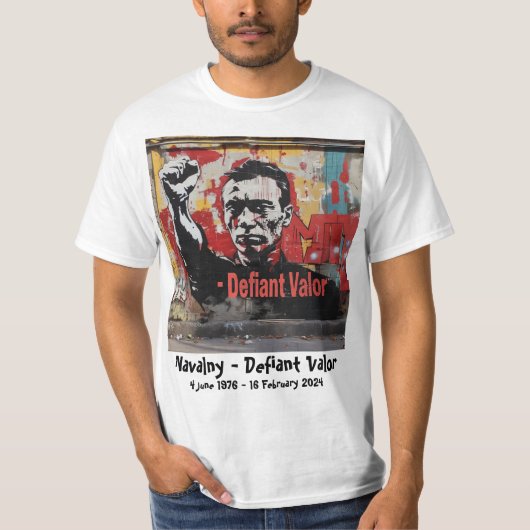 Navalny - Defiant Valor T-shirt (Voorkant)