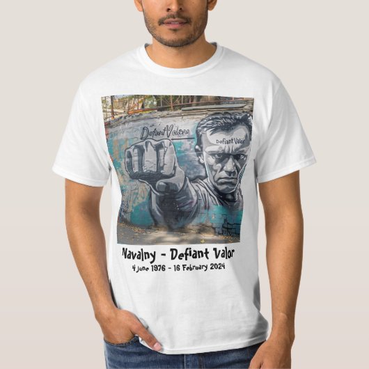 Navalny - Defiant Valor T-shirt (Voorkant)