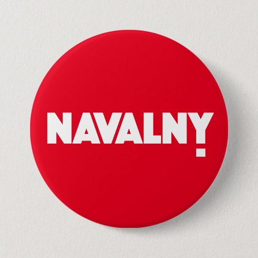 NAVALNY! RONDE BUTTON 7,6 CM (Voorkant)