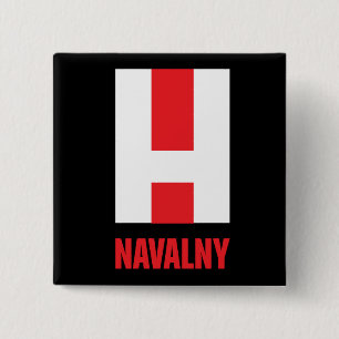 NAVALNY! VIERKANTE BUTTON 5,1 CM