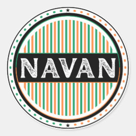 Navan City Pride Embleem – Ierse identiteit Ronde Sticker
