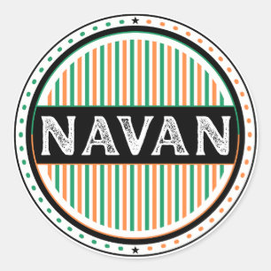 Navan City Pride Embleem – Ierse identiteit Ronde Sticker