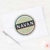 Navan City Pride Embleem – Ierse identiteit Ronde Sticker (Envelop)