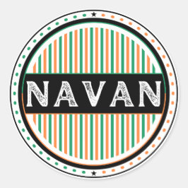Navan City Pride Emblem – Irish Identity Ronde Sticker