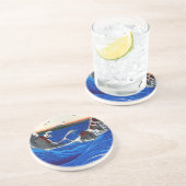 Navaro Rapids, Hiroshige Japanse fijne kunst Zandsteen Onderzetter (Zijkant)