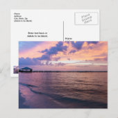 Navarra Beach Magic Hour Paars Sunset Briefkaart (Voorkant / Achterkant)