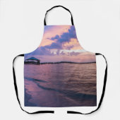 Navarra Beach Magic Hour Paarse Sunset Apron Schort (Voorkant)