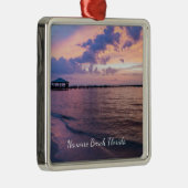 Navarra Beach Magic Hour Paarse Sunset Ornament (Rechts)