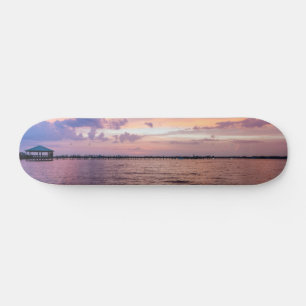 Navarra Beach Magic Hour Paarse Sunset Persoonlijk Skateboard