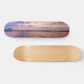 Navarra Beach Magic Hour Paarse Sunset Persoonlijk Skateboard (Horizontaal)