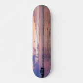 Navarra Beach Magic Hour Paarse Sunset Persoonlijk Skateboard (Voorkant)