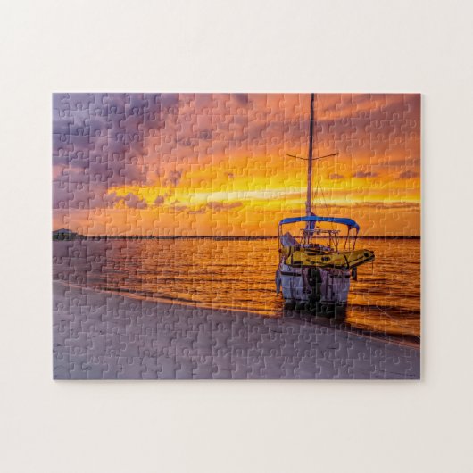 Navarra Florida Fire Sunset Legpuzzel (Horizontaal)