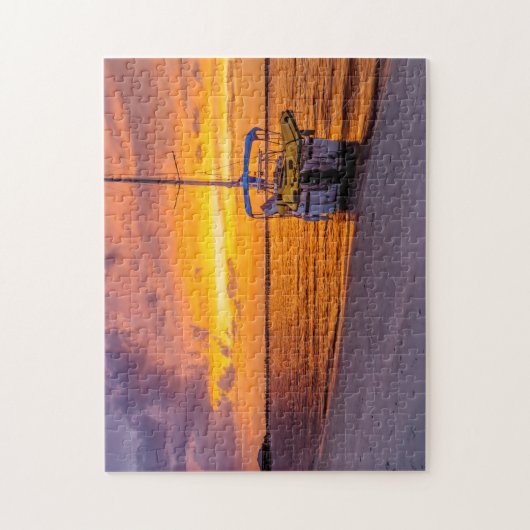 Navarra Florida Fire Sunset Legpuzzel (Verticaal)