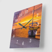 Navarra Florida Fire Sunset Wall klok (Hoek)