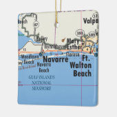 Navarra Florida Map Keramisch Ornament (Links)