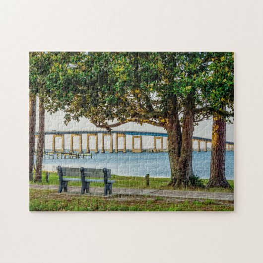 Navarra Park Bench en Bridge Legpuzzel (Horizontaal)