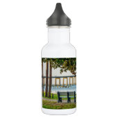 Navarra Park Bench en Bridge Stainless Steel Wate Waterfles (Links)