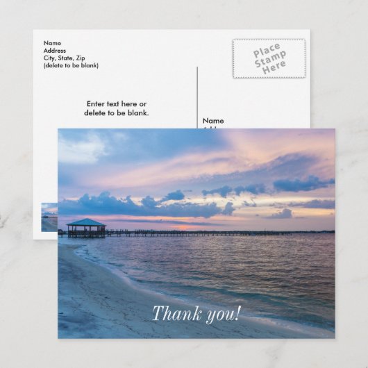 Navarra Santa Rosa Sunset Dank u Briefkaart (Voorkant / Achterkant)