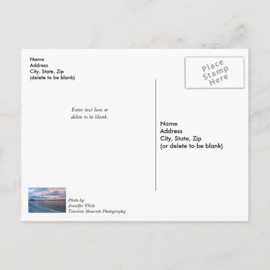 Navarra Santa Rosa Sunset Thinking You Briefkaart (Achterkant)