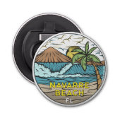 Navarre Beach Florida Button Flesopener (Voorkant)