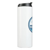 Navarre Beach Florida Palm Tree Birds Thermosbeker (Gedraaid links)