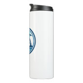 Navarre Beach Florida Palm Tree Birds Thermosbeker (Geroteerd rechts)