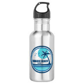 Navarre Beach Florida Palm Tree Birds Waterfles (Voorkant)