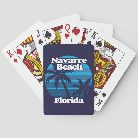 Navarre Beach Florida Pokerkaarten (Achterkant)