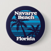Navarre Beach Florida Ronde Button 7,6 Cm (Voorkant)