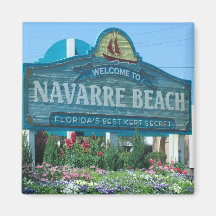 Navarre Beach, Florida, Welcome Sign Photo