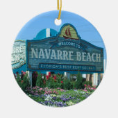 Navarre Beach Florida welkomstbord Keramisch Ornament (Voorkant)
