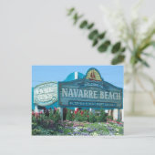 Navarre Beach, Florida, welkomstteken Briefkaart (Staand voorkant)
