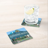 Navarre Beach, Florida, welkomstteken Kartonnen Onderzetters (Insitu)