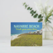 Navarre Beach Florida - Wens dat je hier was Briefkaart (Staand voorkant)