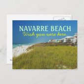 Navarre Beach Florida - Wens dat je hier was Briefkaart (Voorkant / Achterkant)